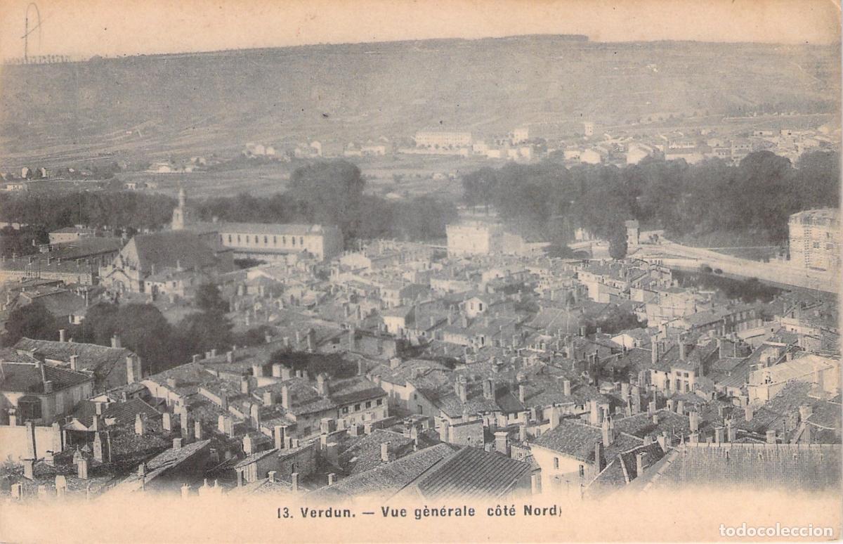 Cartoline: Postal de Verdun vista general desde el norte en Francia