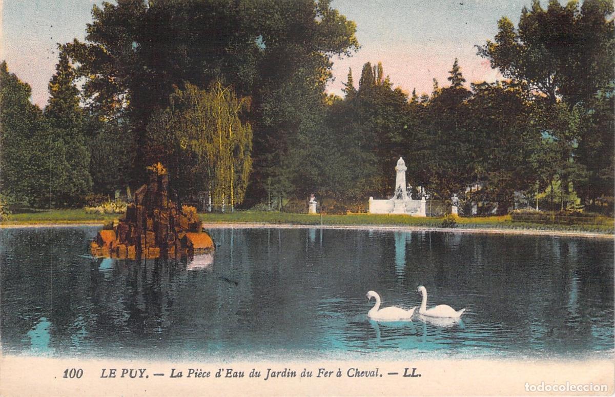 Cartoline: Postal de Le Puy, el estanque del Jardin du Fer a Cheval