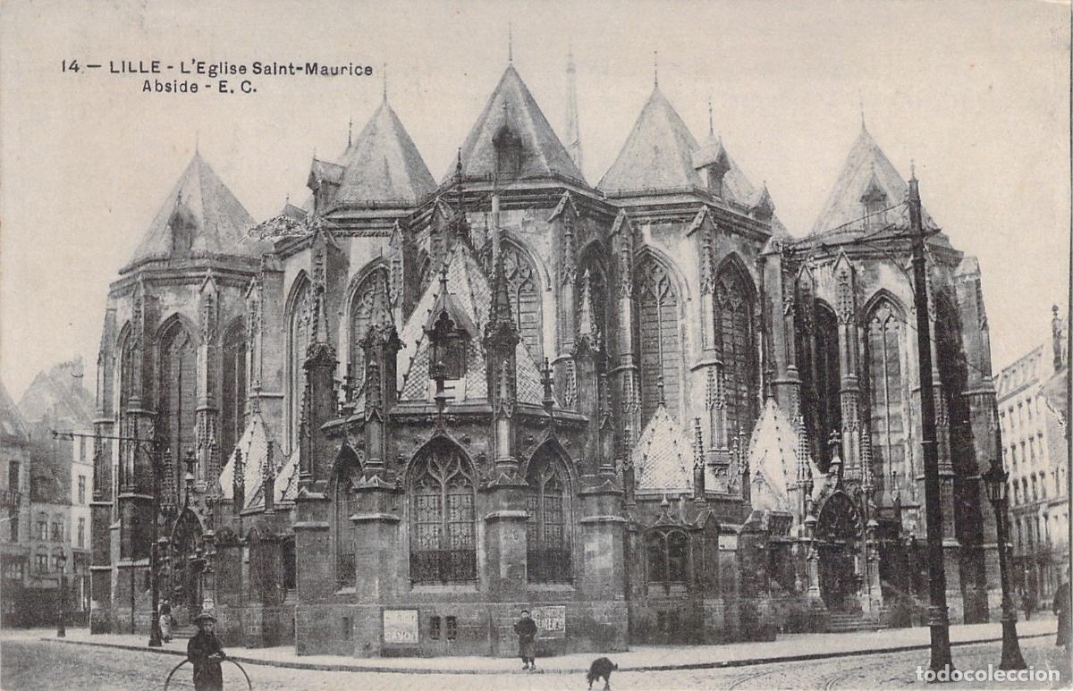 Cartes Postales: Postal de la Iglesia Saint-Maurice en Lille, Francia