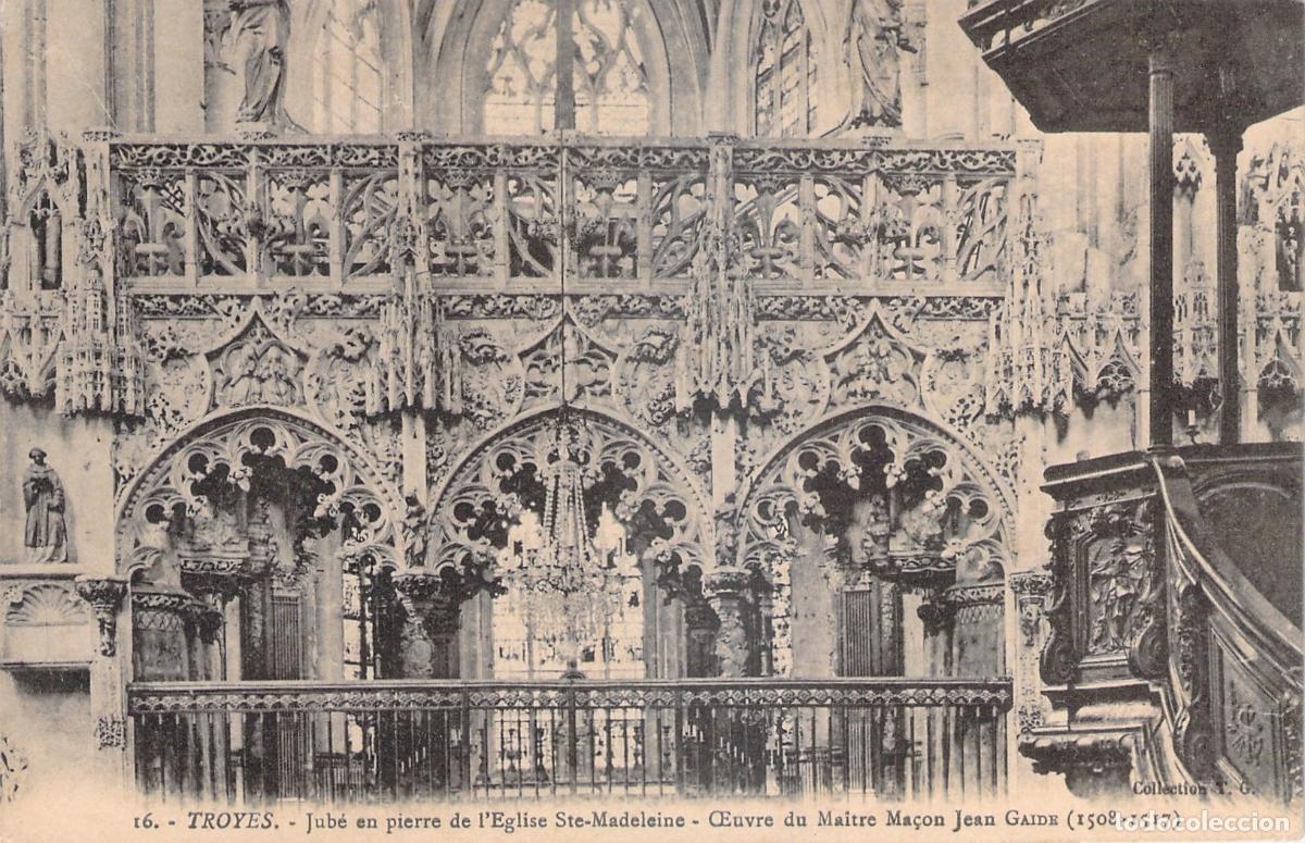 Postcards: Postal de la Iglesia Santa Magdalena en Troyes
