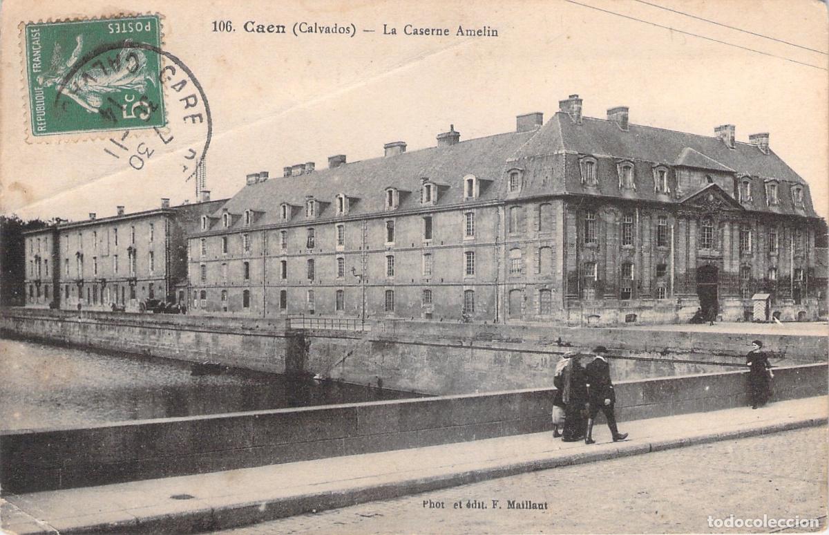 Cartes Postales: Postal de la Caserne Amelin en Caen Calvados Francia