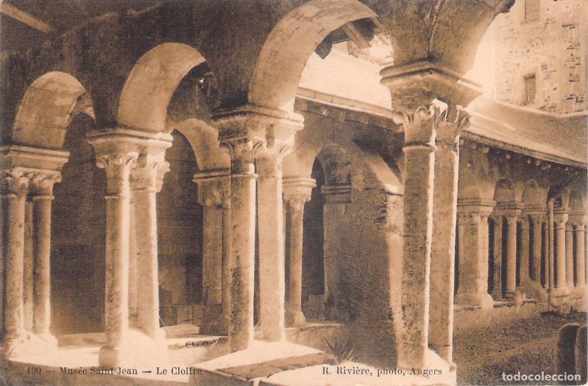 Postkarten: Postal del Claustro del Museo Saint-Jean en Angers