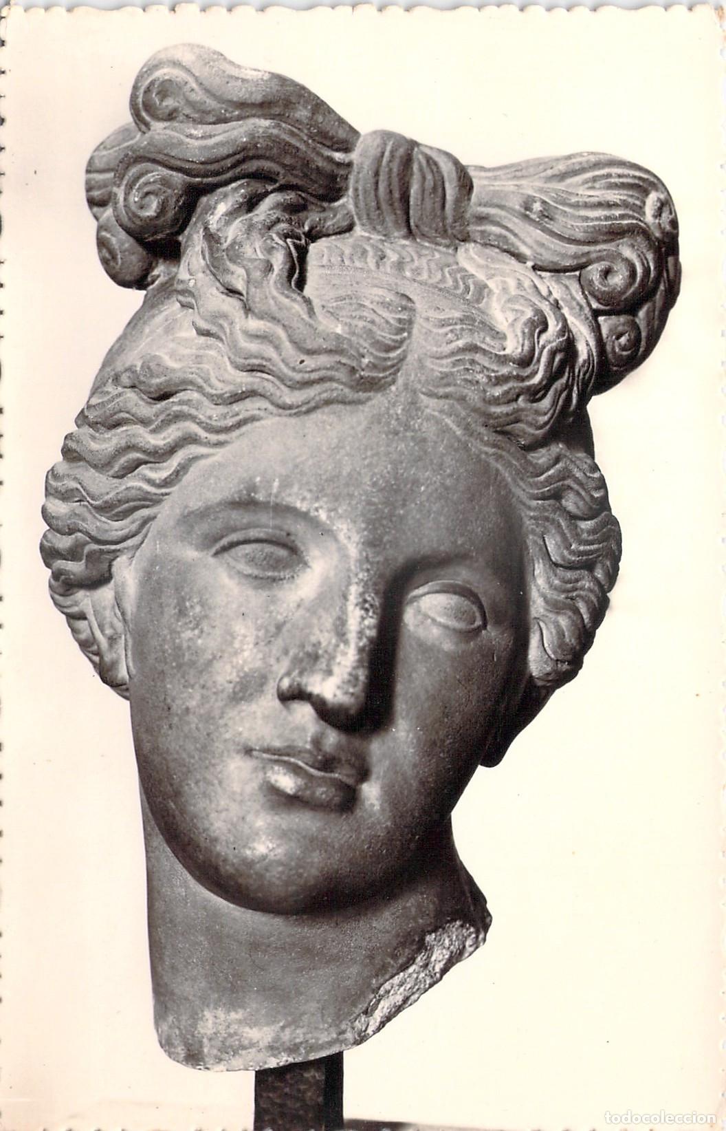 Postales: Postal de Nimes, cabeza de Venus en el Museo de la Maison Carree