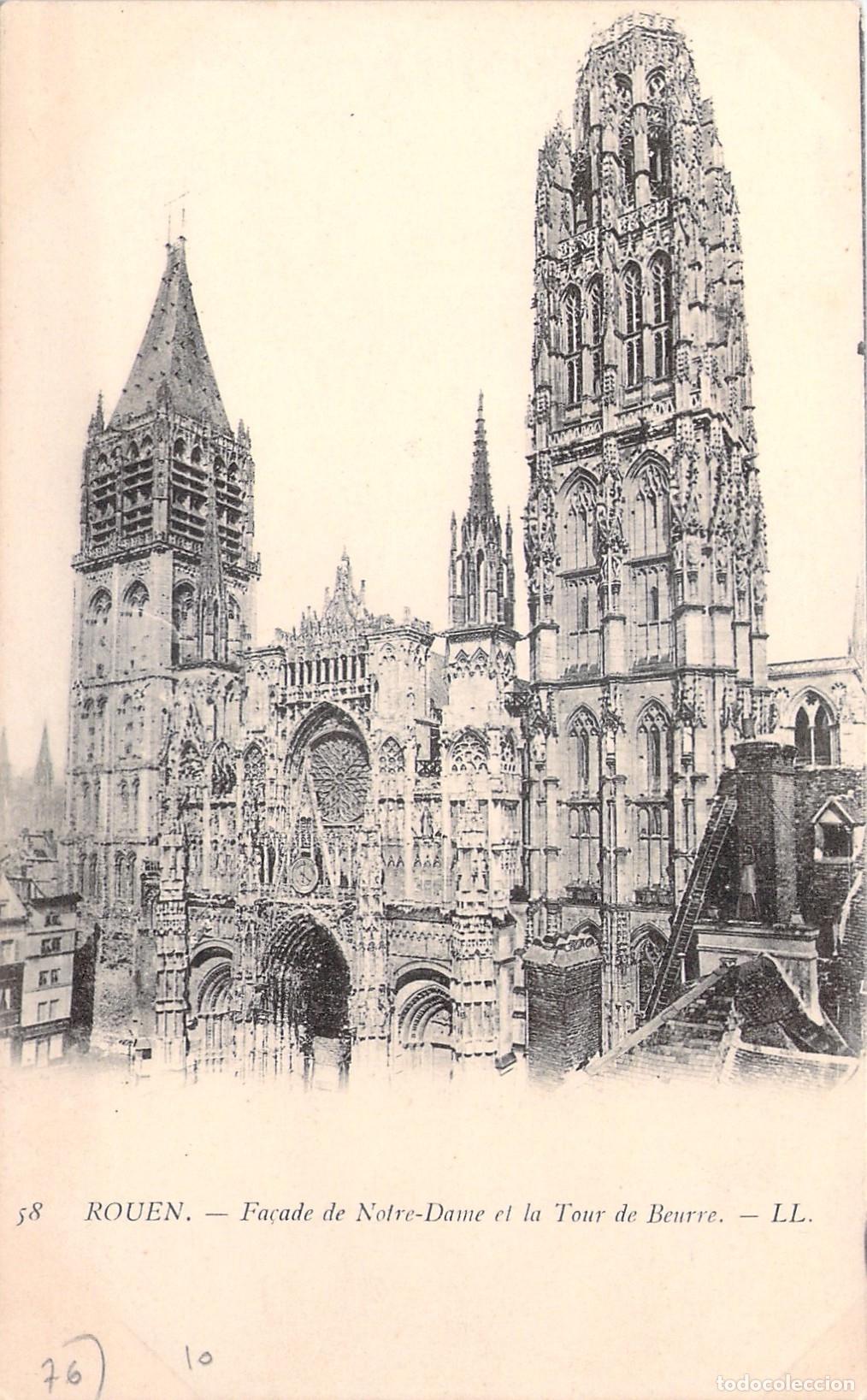 Postkarten: Postal de la Catedral de Notre-Dame y la Tour de Beurre en Rouen