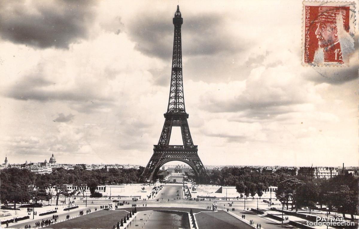 Postkarten: Postal de la Torre Eiffel vista desde el Palacio de Chaillot en Par&iacute;s