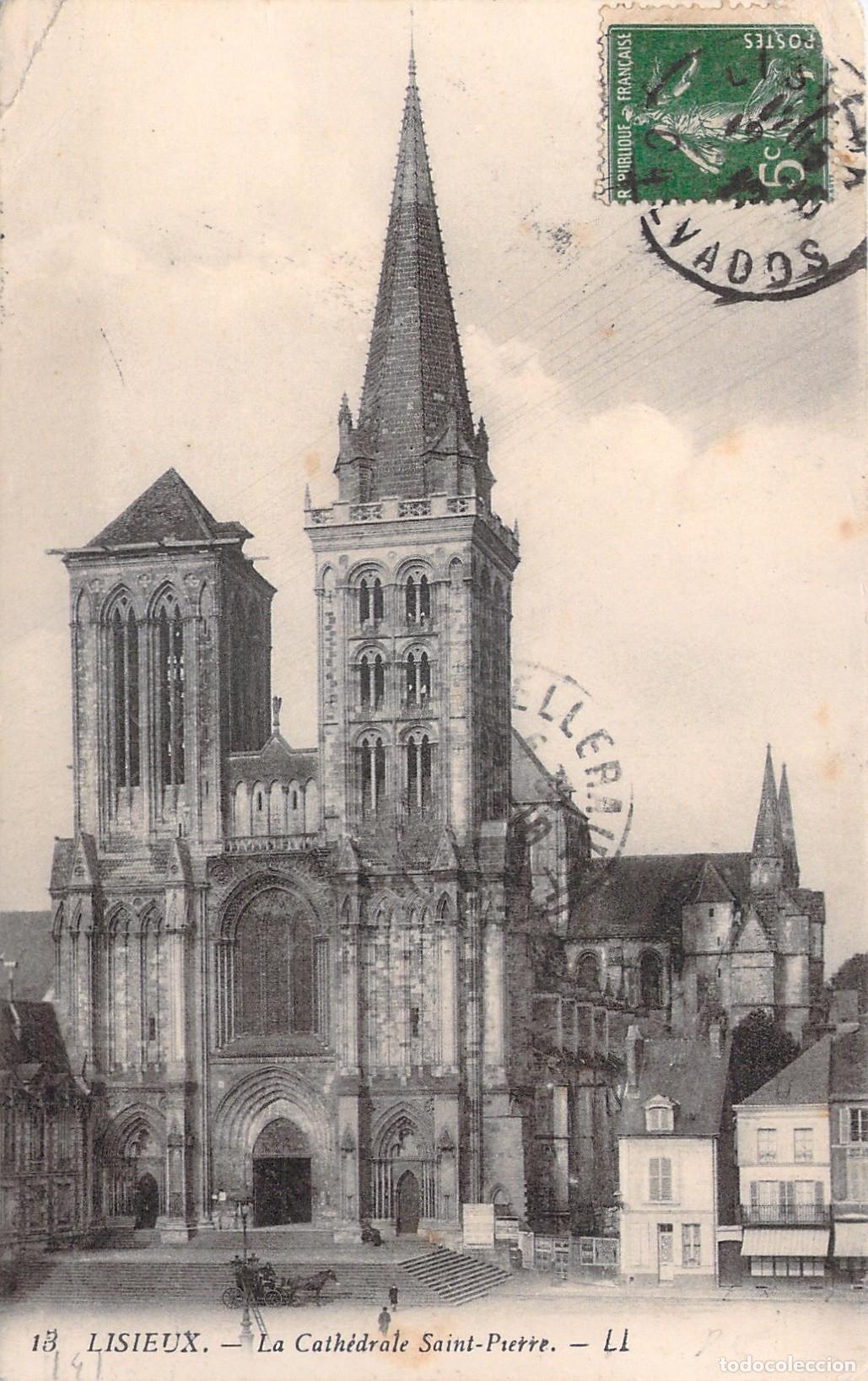 Postkarten: Postal de la Catedral de Saint-Pierre en Lisieux