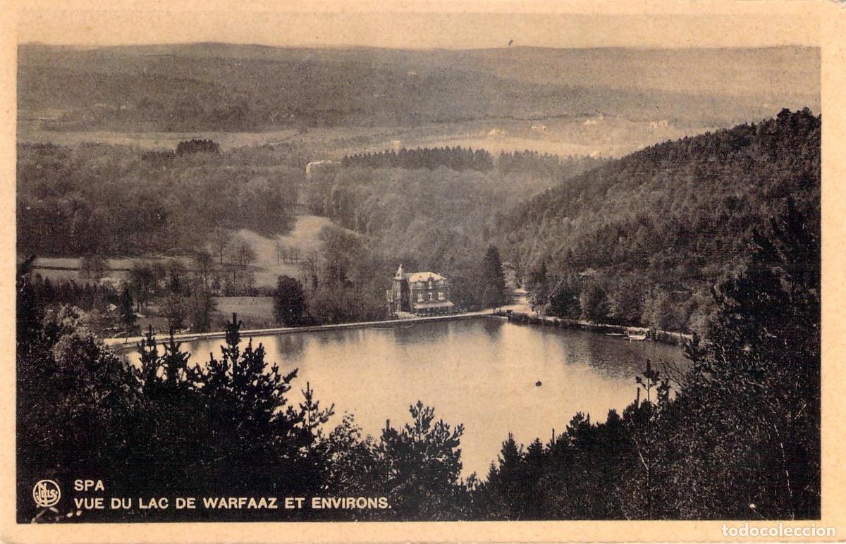 Postkarten: Postal de Spa B&eacute;lgica Lago de Warfaaz y alrededores
