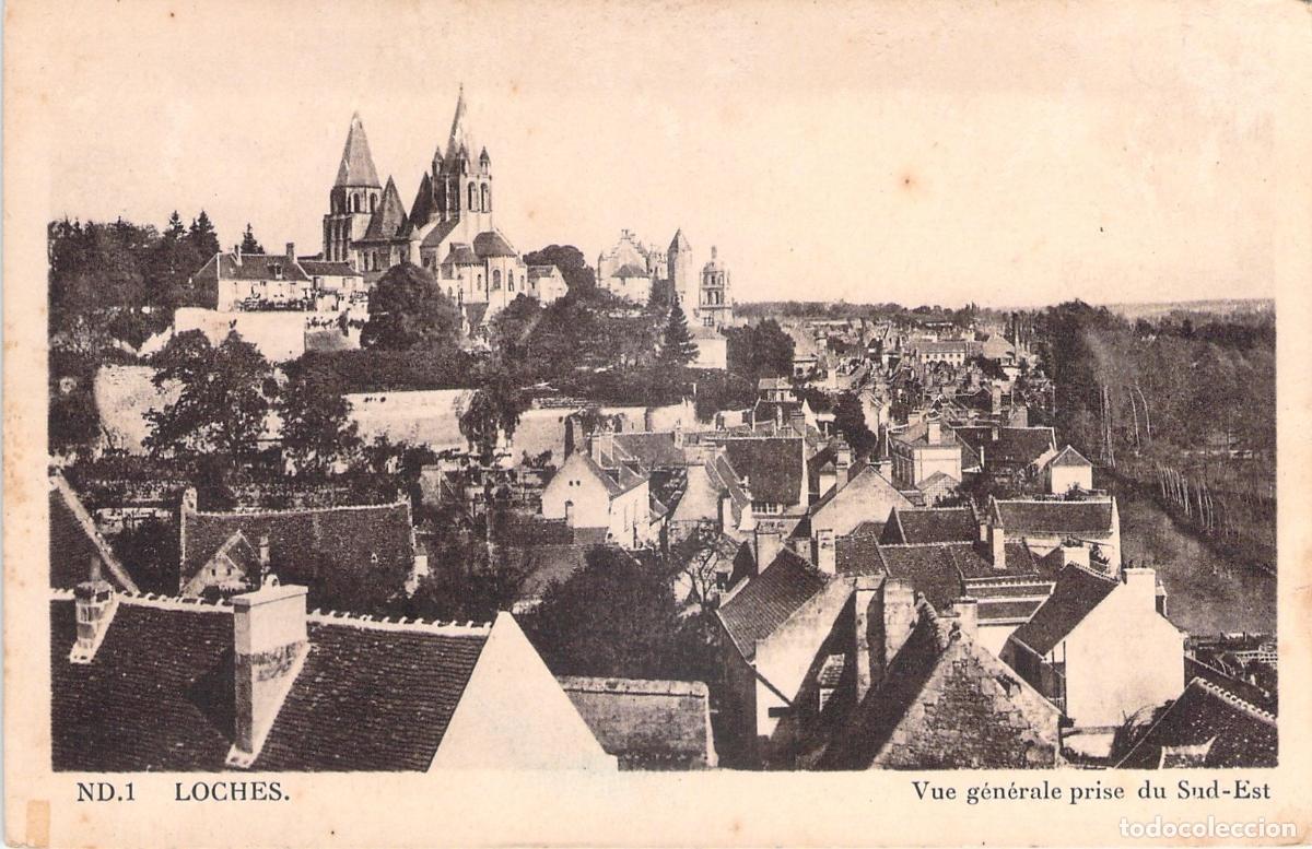 Postales: Postal de Loches, vista general de la ciudad francesa