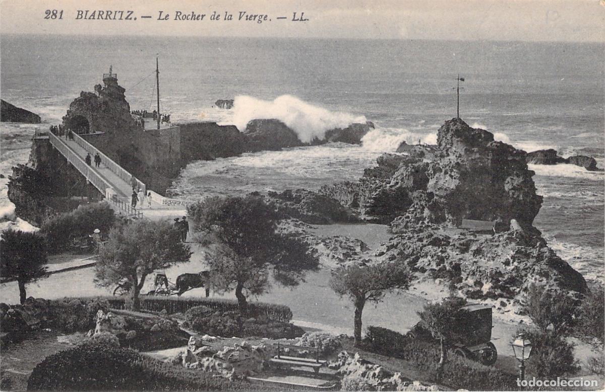 Postcards: Postal de Biarritz, Le Rocher de la Vierge, Francia