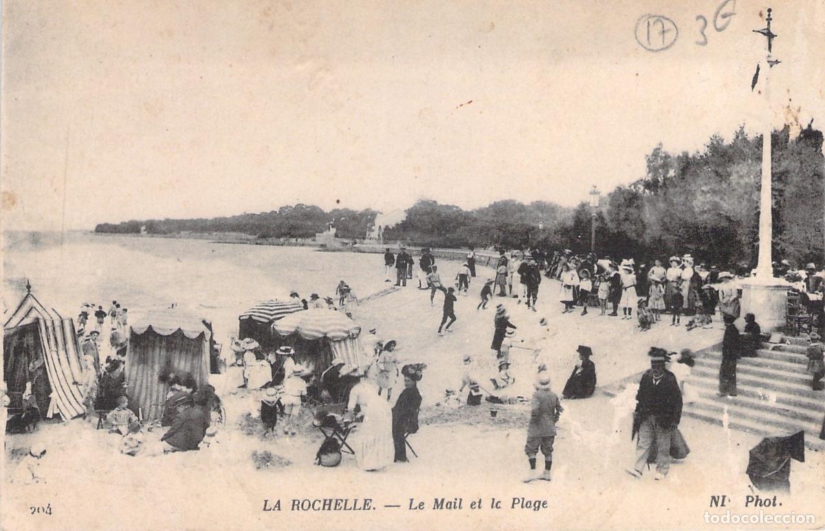 Postales: Postal de La Rochelle: Le Mail y la playa en Francia