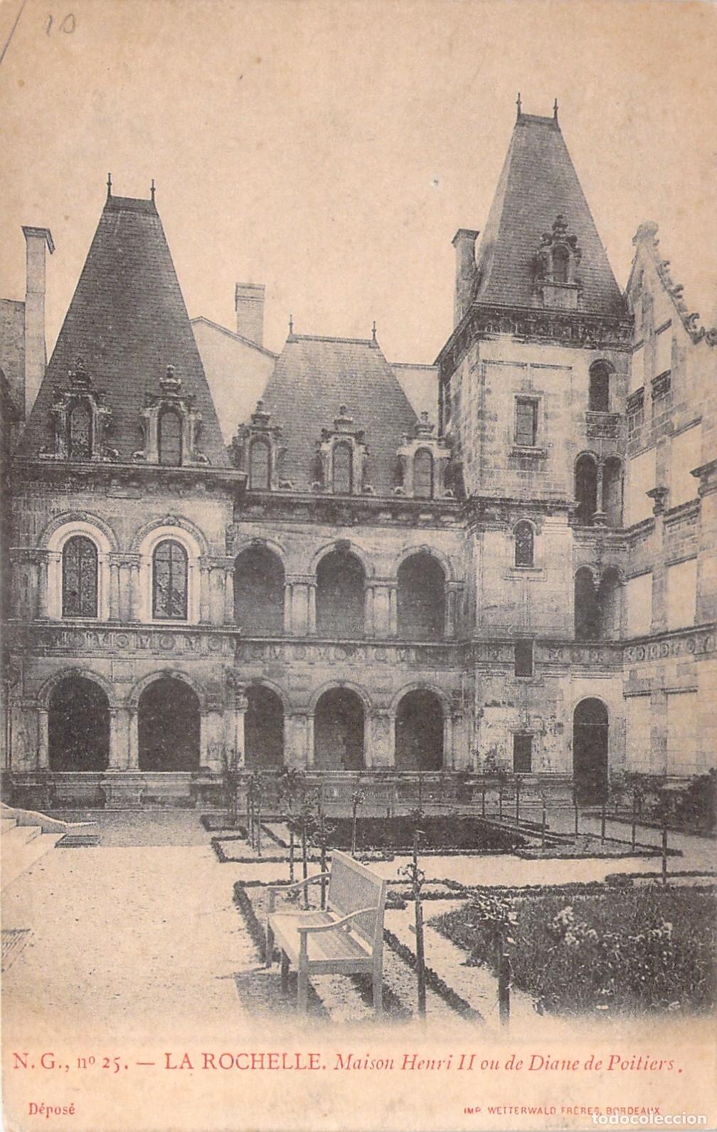 Postales: Postal de la Maison Henri II en La Rochelle, Francia