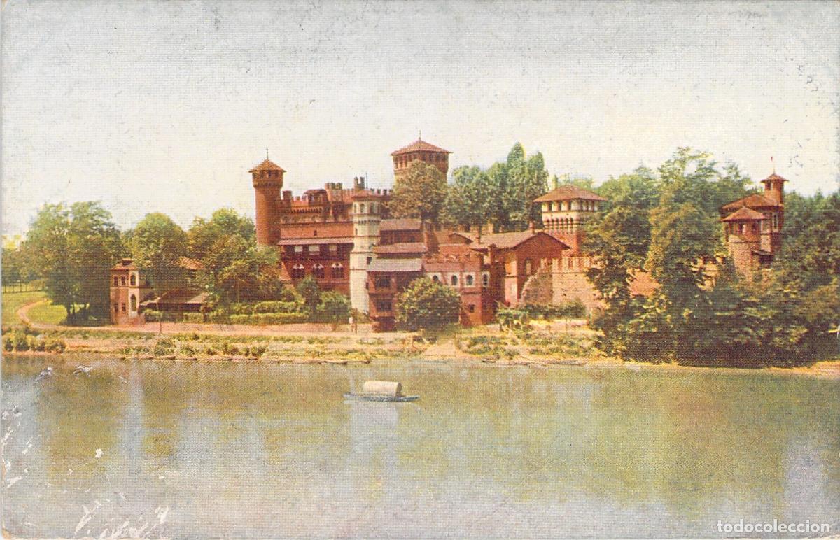 Postales: Postal del Castello di Marne a orillas del r&iacute;o en B&eacute;rgamo, Italia