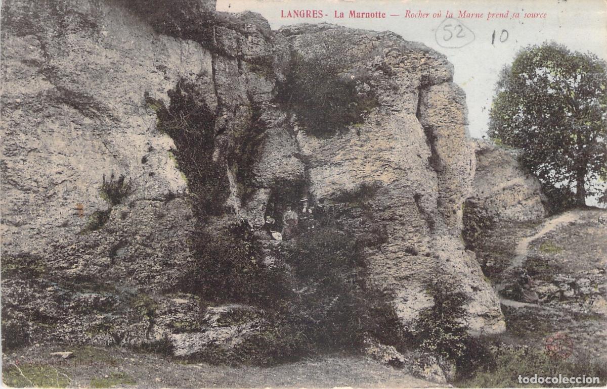 Postales: Postal de Langres, La Marnotte, fuente del r&iacute;o Marne