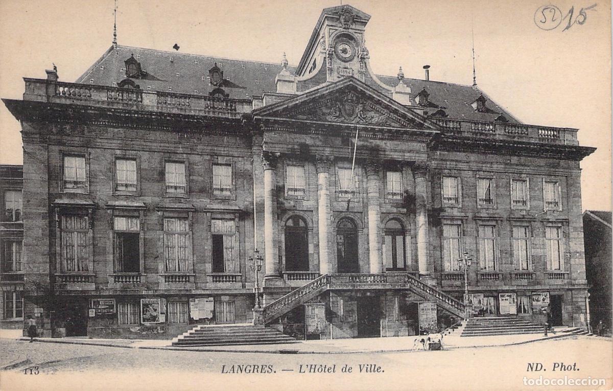 Postales: Postal de Langres Francia Ayuntamiento arquitectura
