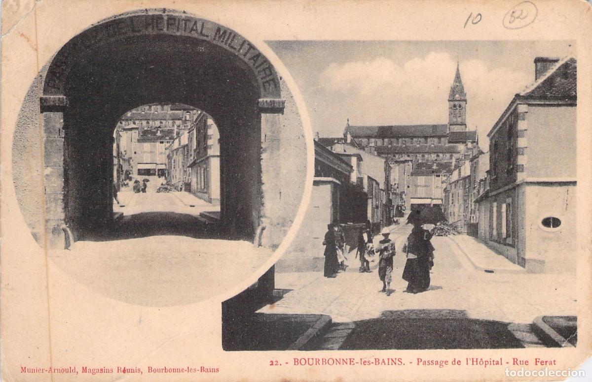 Postales: Postal de Bourbonne-les-Bains Passage de l'Hopital Rue Ferat
