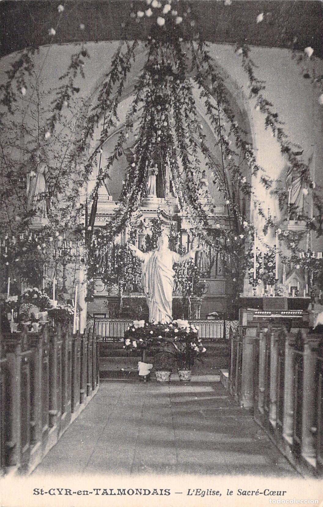 Postales: Postal de la Iglesia del Sagrado Coraz&oacute;n en Saint-Cyr-en-Talmondais