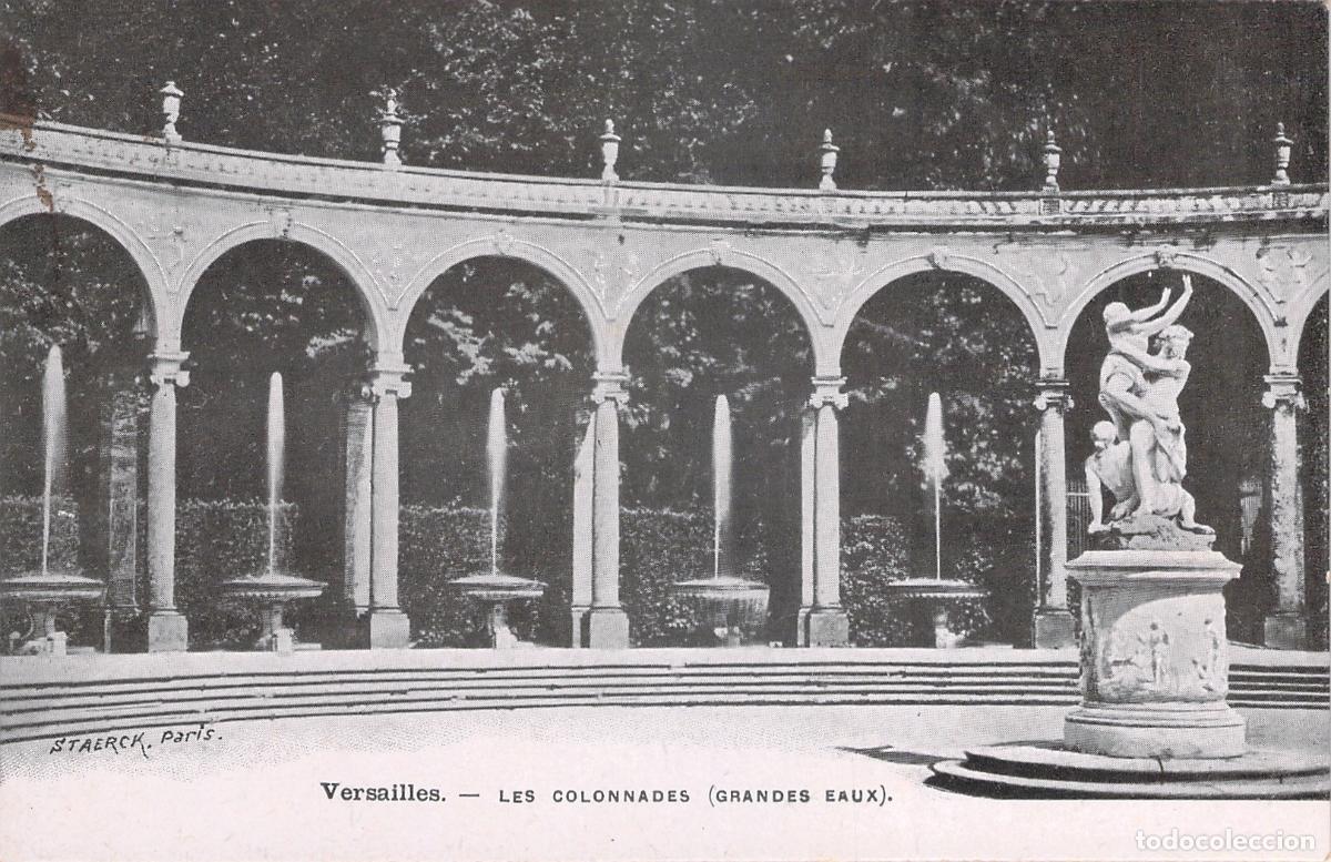 Postales: Postal de Las Columnatas en los Jardines de Versalles