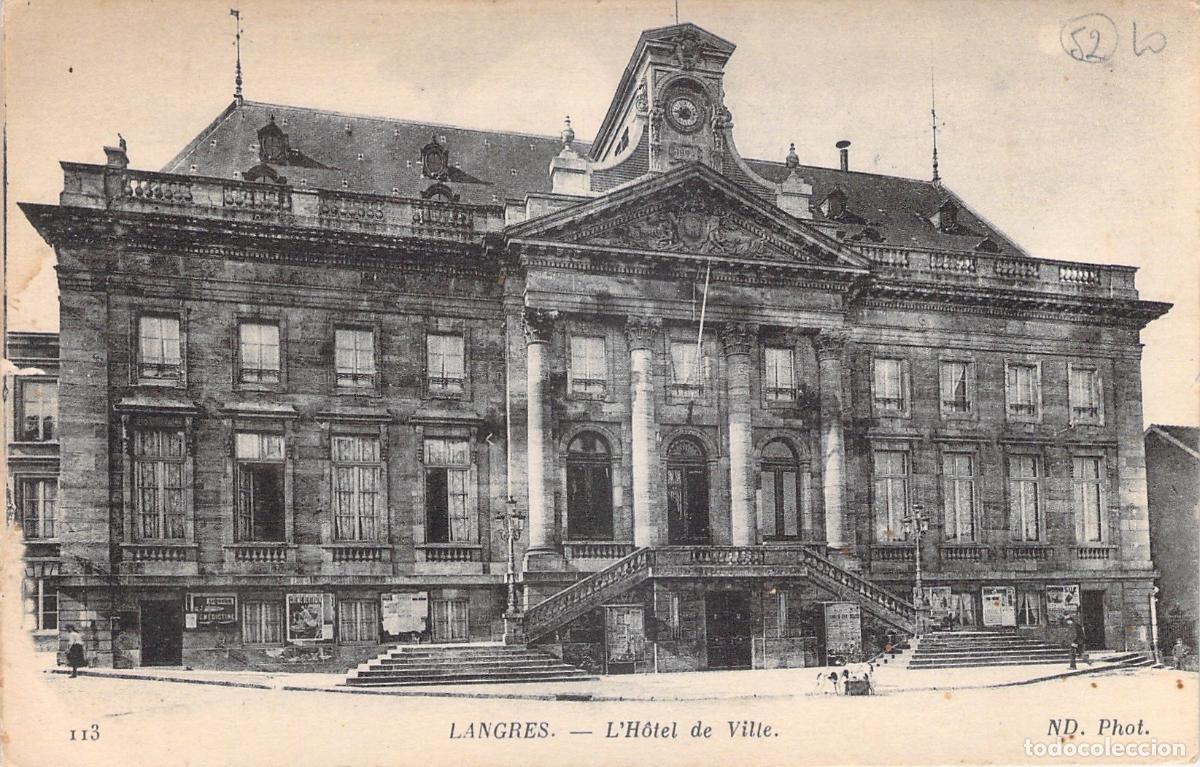 Postales: Postal de Langres Francia Ayuntamiento arquitectura antigua