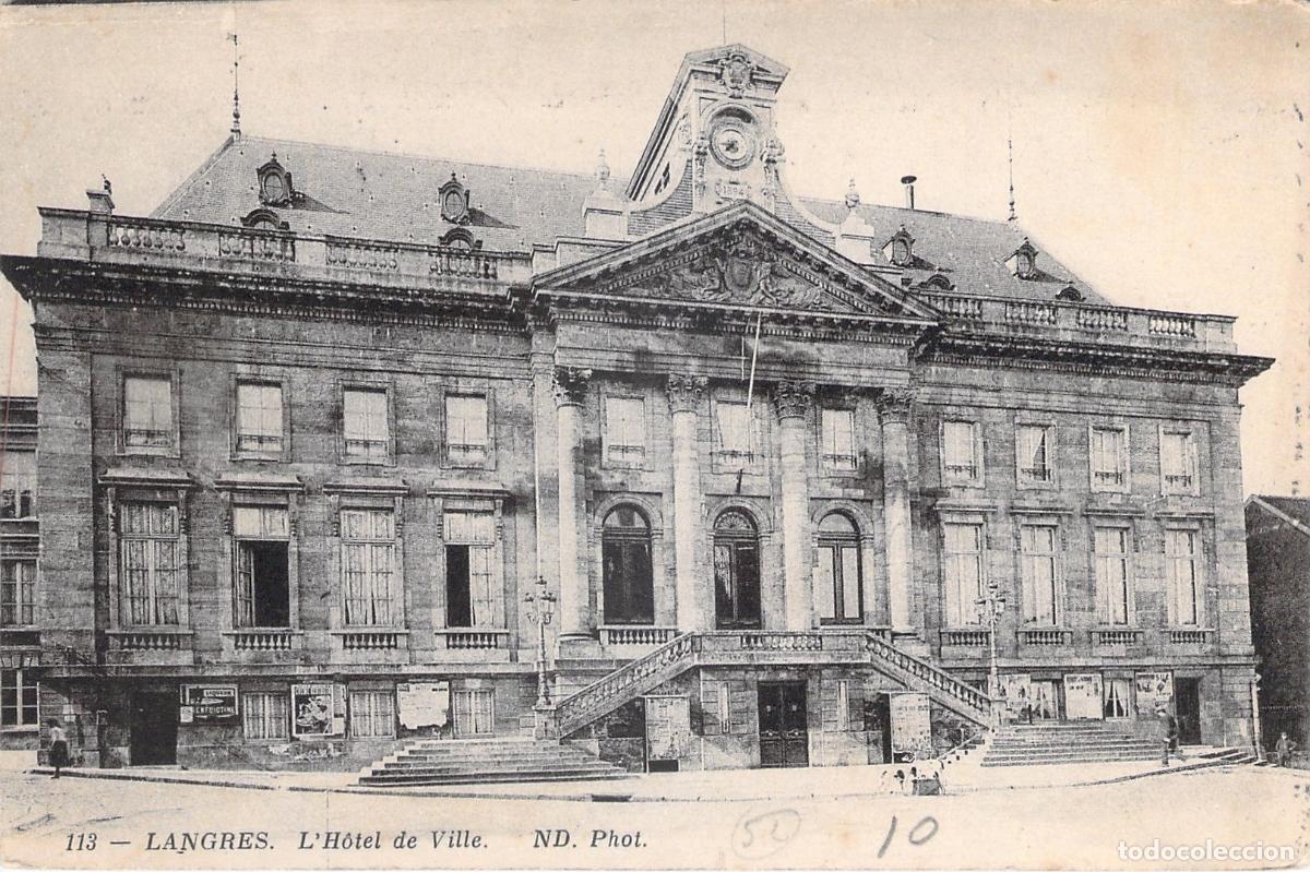 Postales: Postal de Langres, Ayuntamiento de la ciudad, Francia