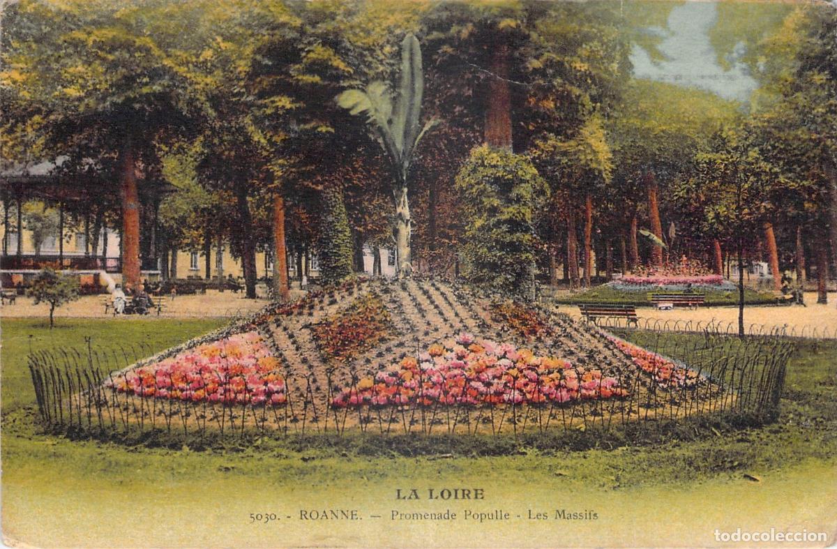Postales: Postal de Roanne Promenade Populle Francia