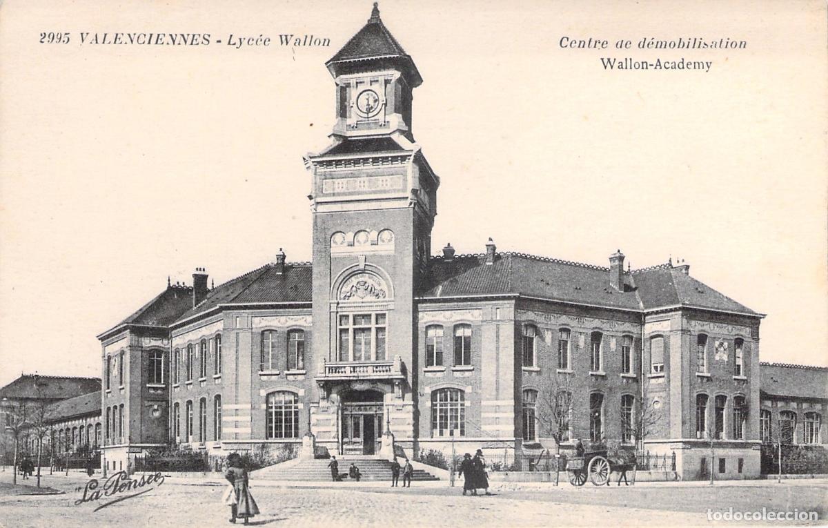 Postales: Postal de Valenciennes, Lyc&eacute;e Wallon, Francia
