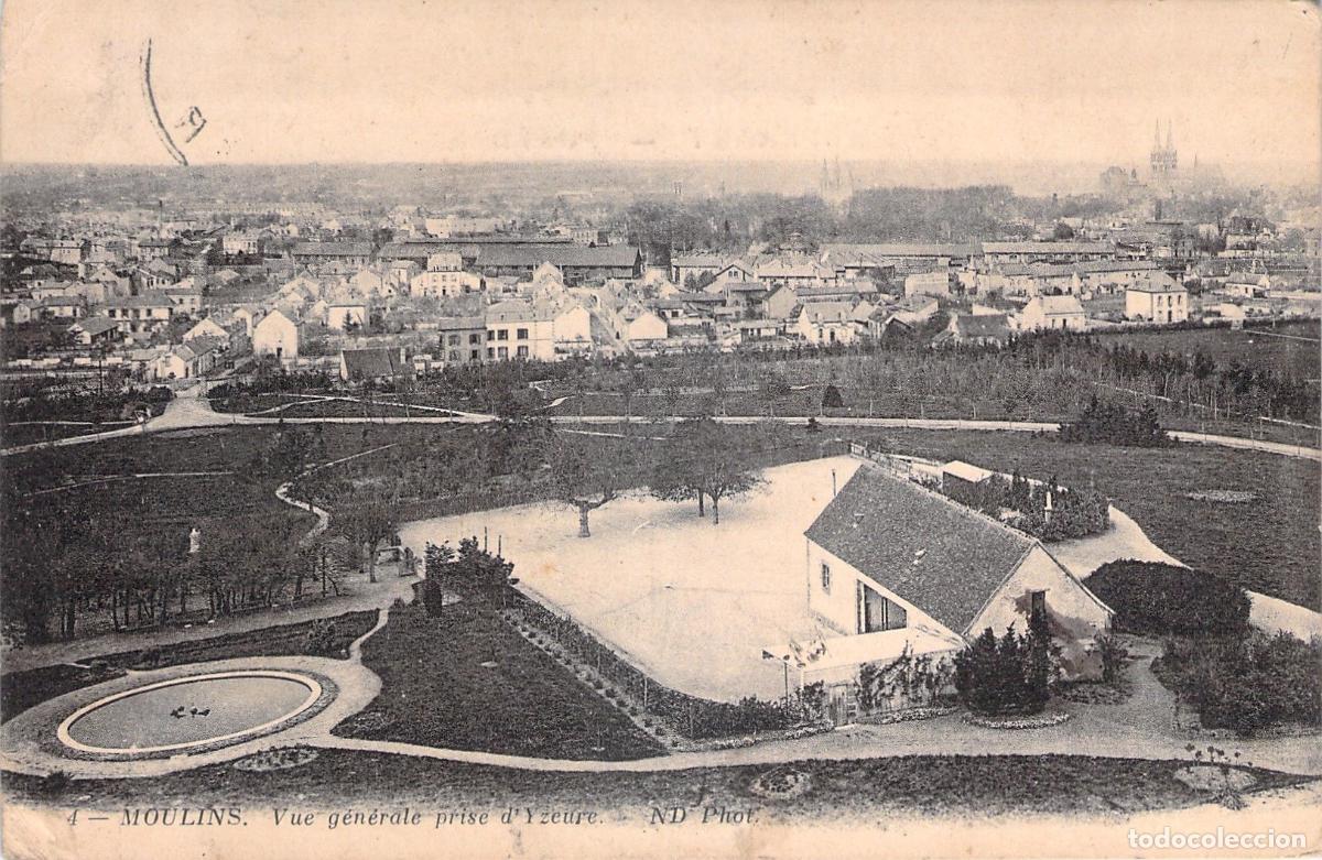 Postales: Postal de vista general de Moulins desde Yzeure