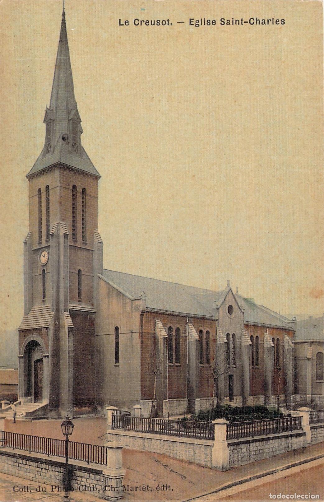 Cartes Postales: Postal de la Iglesia de Saint-Charles en Le Creusot, Francia
