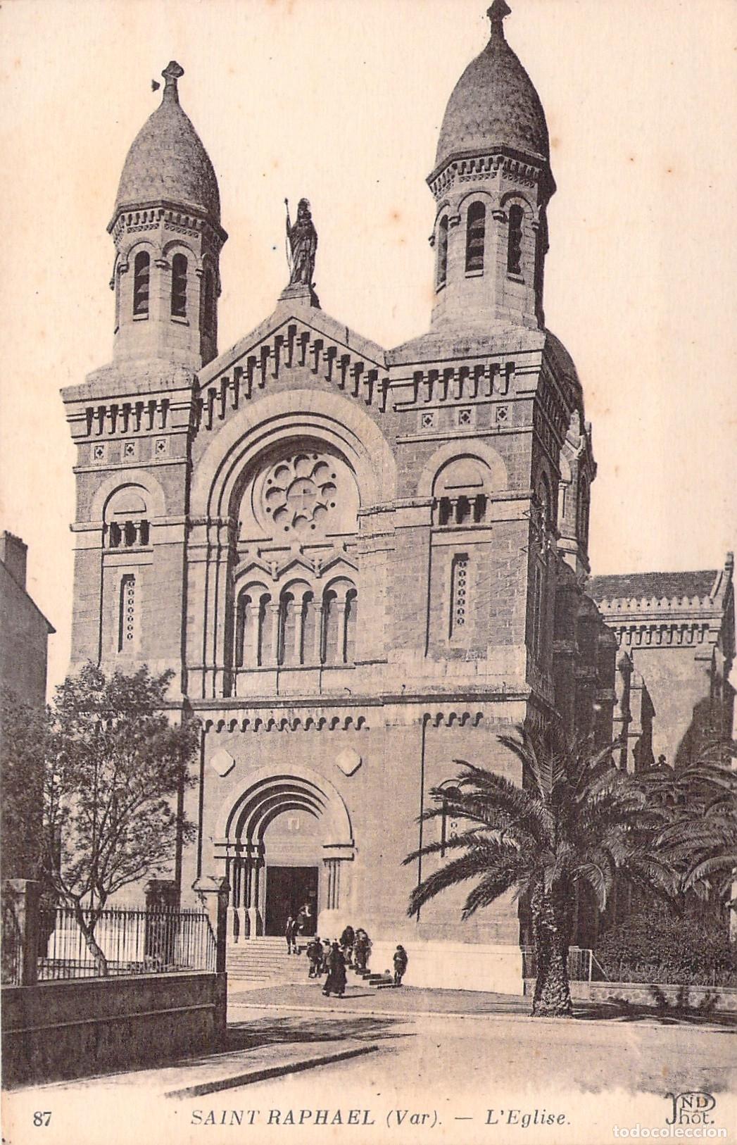 Cartes Postales: Postal de la Iglesia de Saint-Raphael en Var, Francia