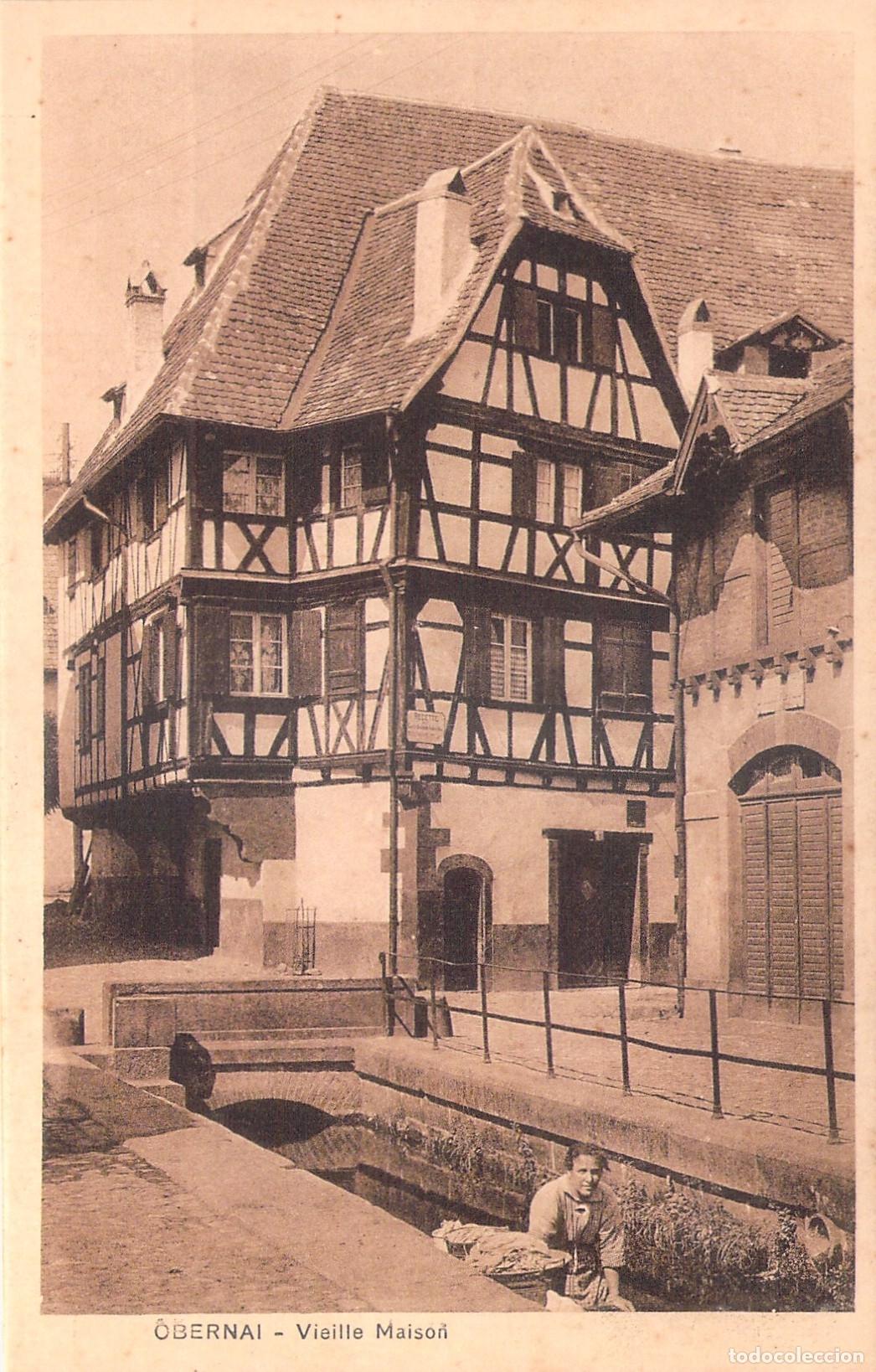 Cartoline: Postal de la arquitectura tradicional en Obernai, Alsacia