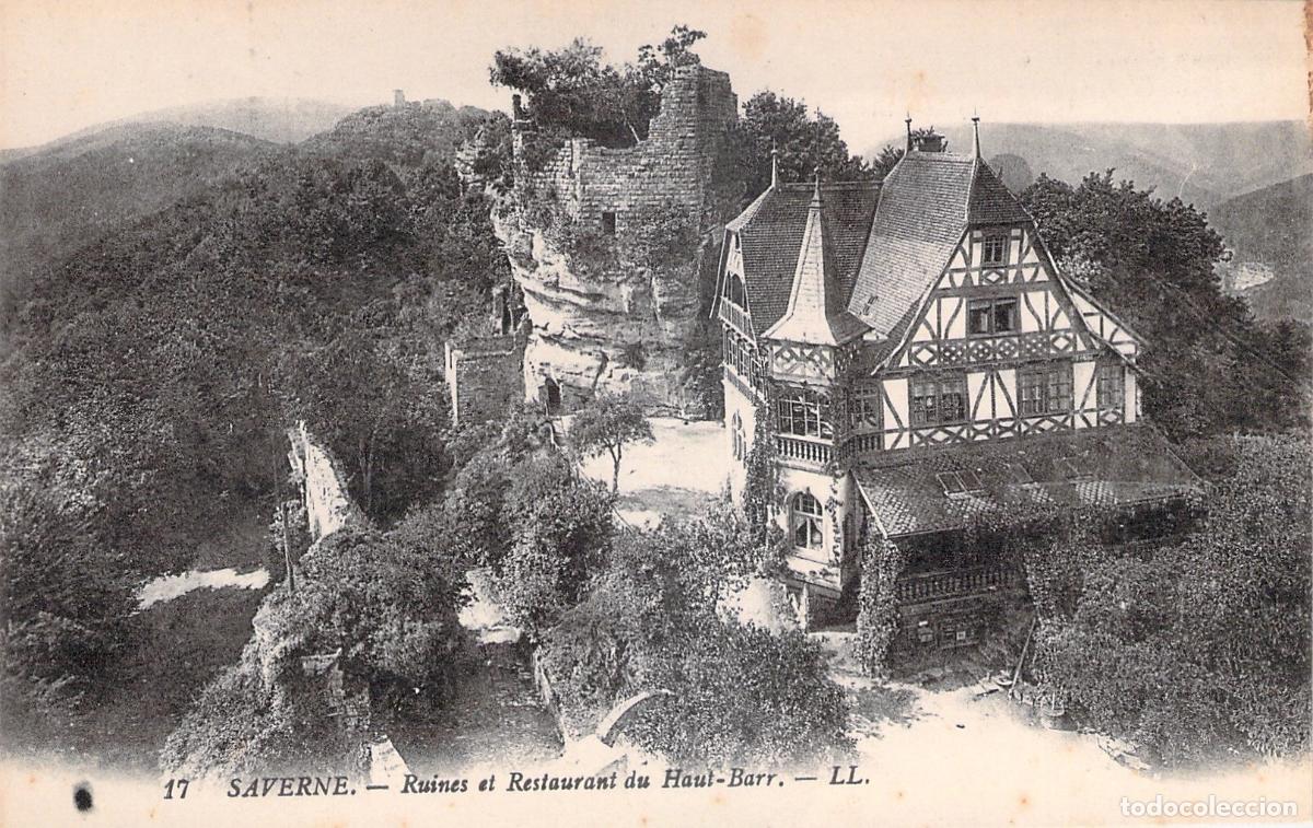 Cartoline: Postal de las Ruinas y Restaurante del Castillo de Haut-Barr en Saverne
