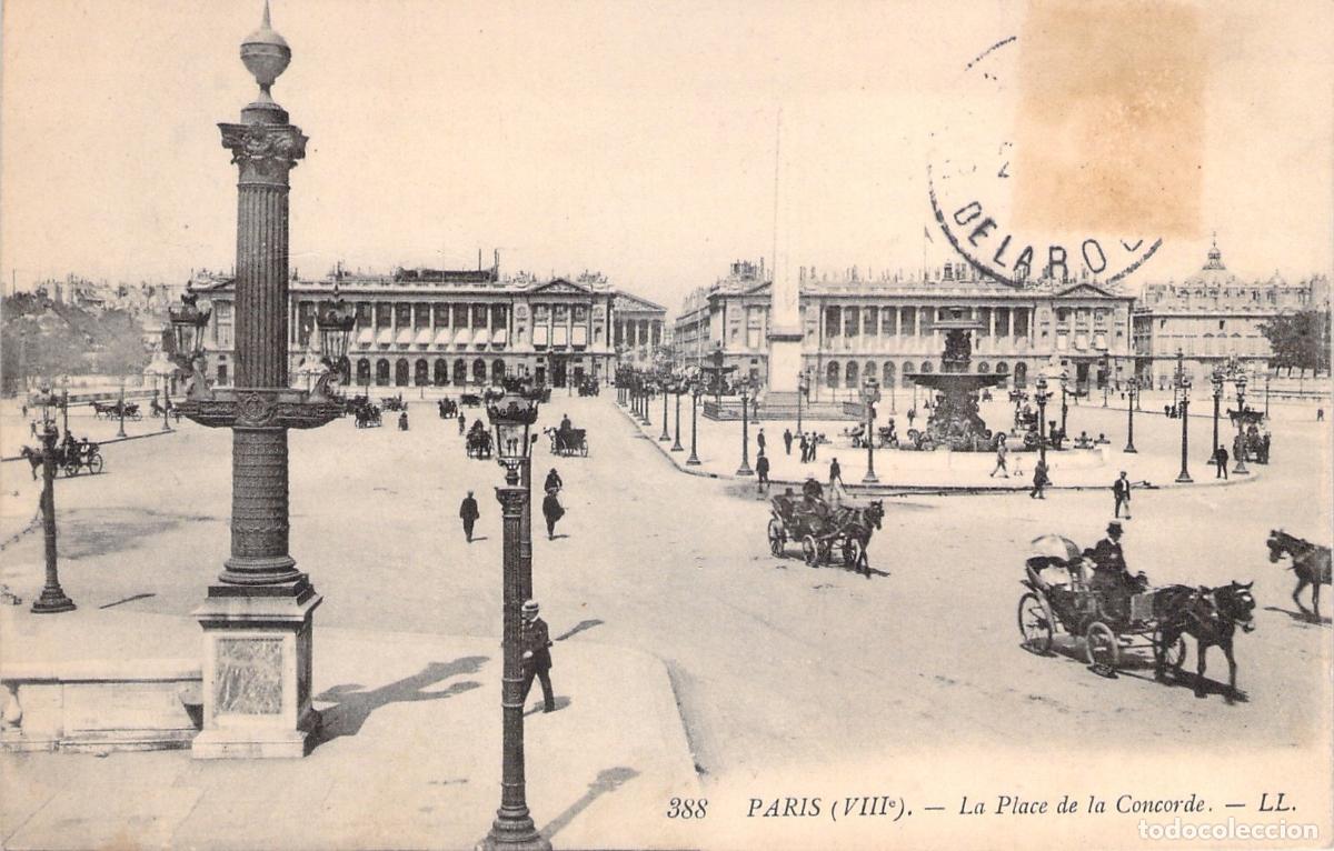 Cartoline: Postal de la Place de la Concorde en Paris