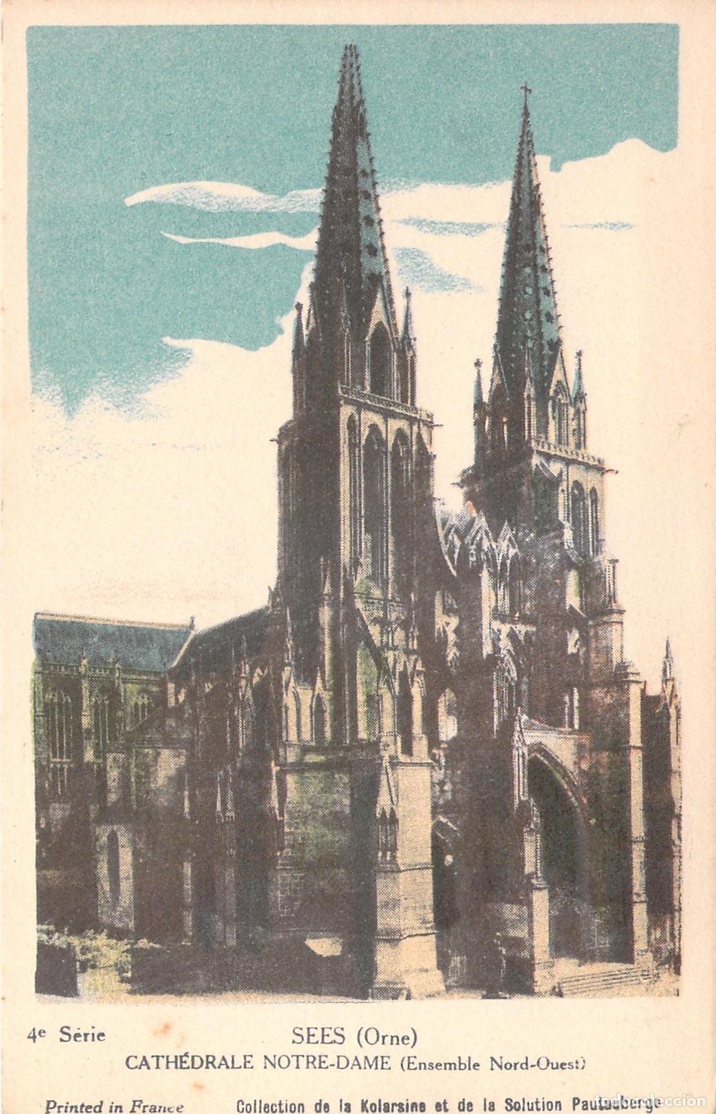 Postkarten: Postal de la Catedral de Notre-Dame en Sees, Francia