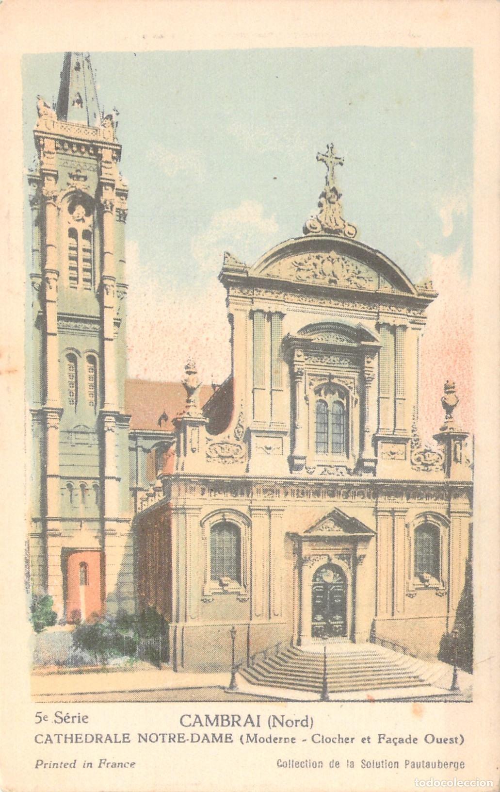 Postkarten: Postal de la Catedral Notre-Dame de Cambrai Francia