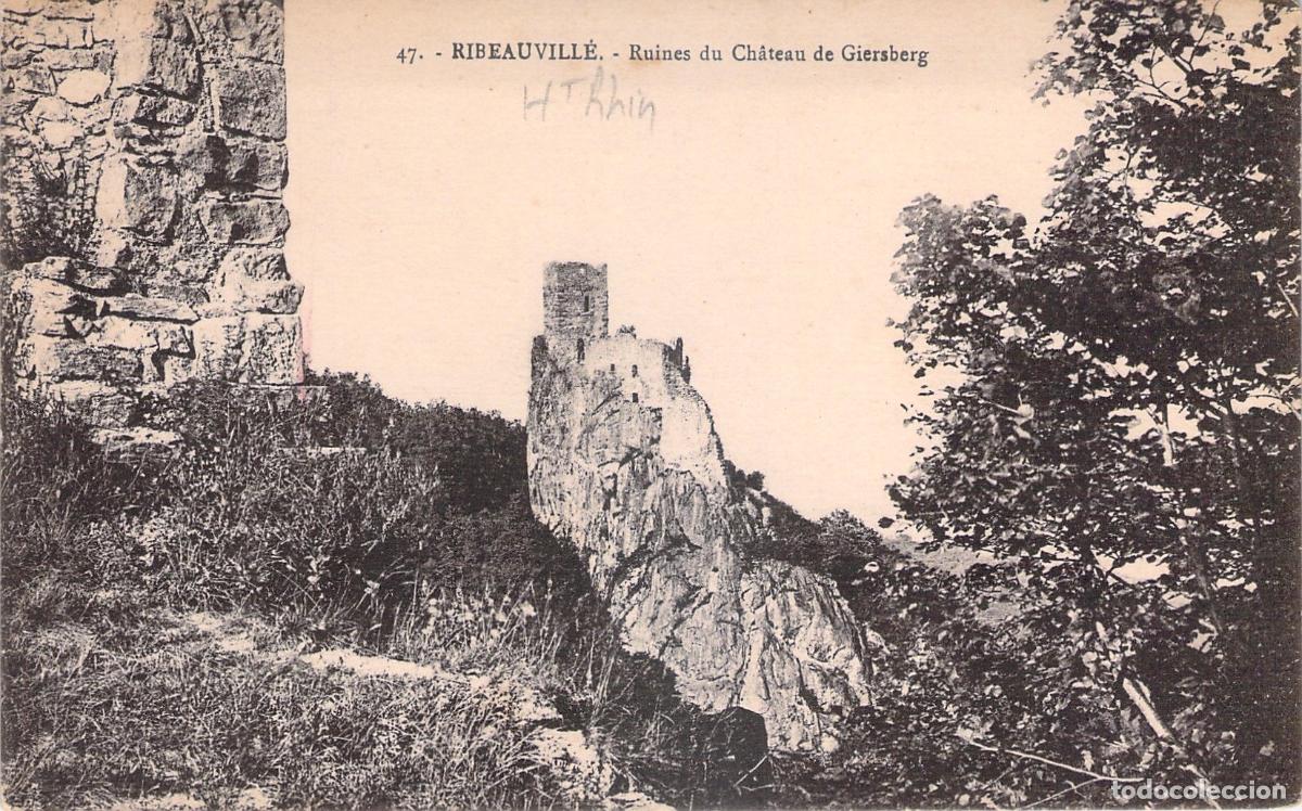 Postais: Postal de las Ruinas del Castillo de Giersberg en Ribeauville, Alsacia