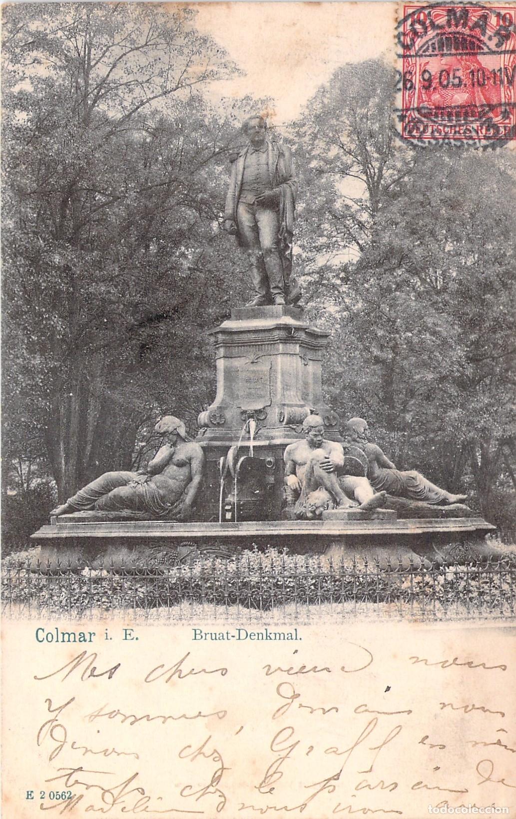 Postais: Postal de Colmar Francia Monumento a Bruat