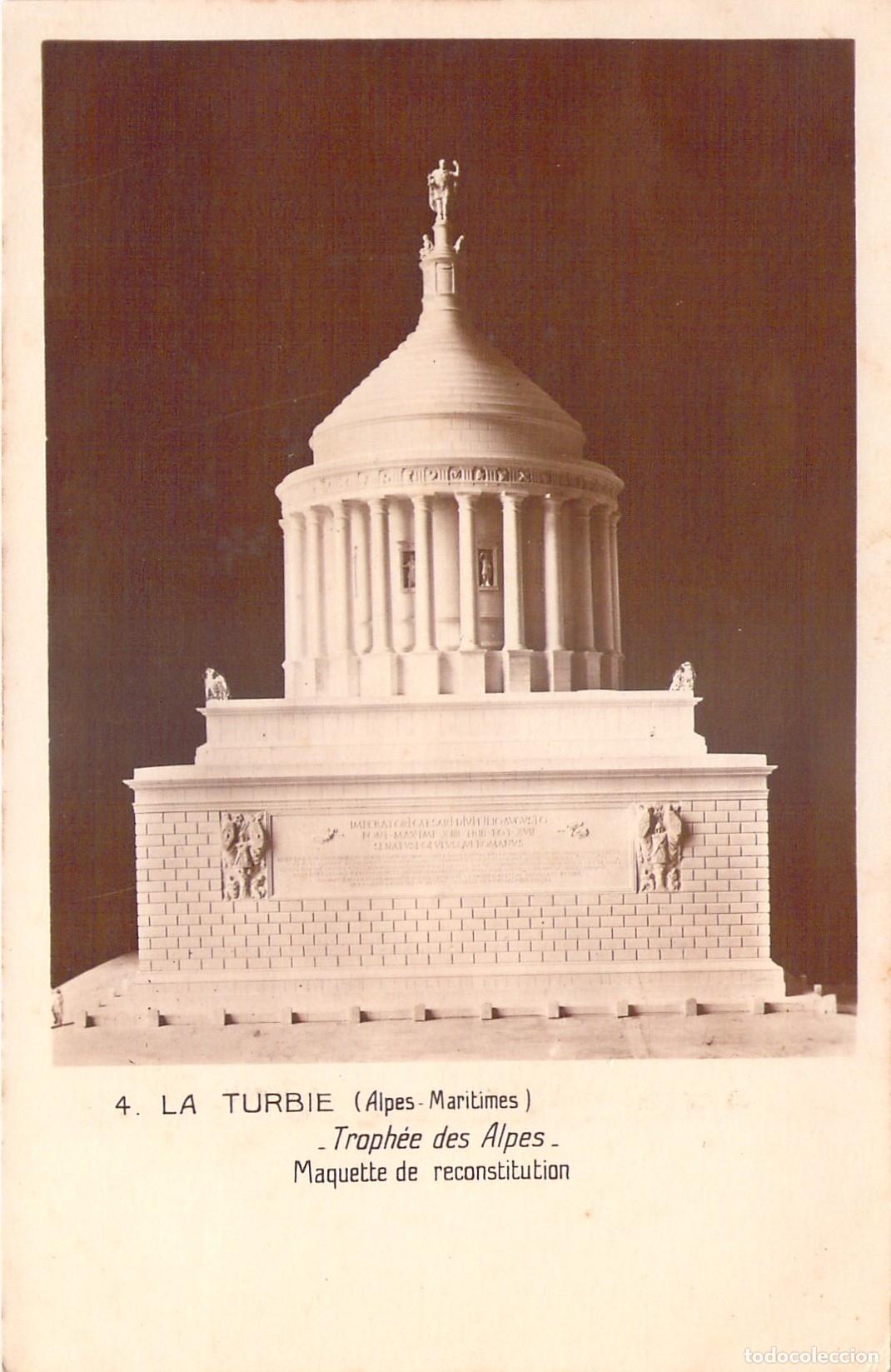 Postais: Postal de la maqueta del Trofeo de los Alpes en La Turbie