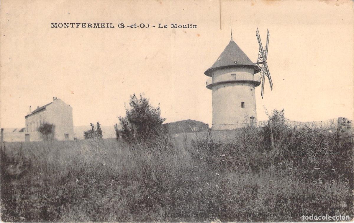 Postkarten: Postal de Montfermeil Francia con Molino de Viento