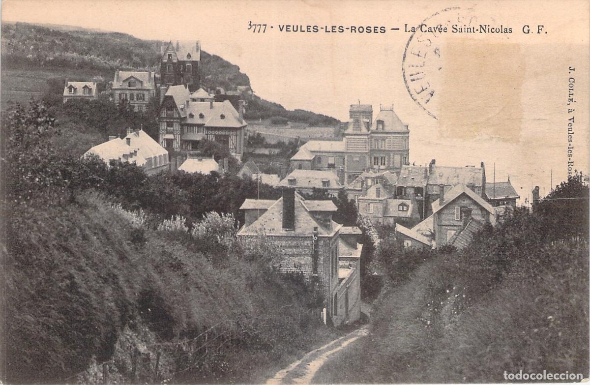 Cartoline: Postal de La Cav&eacute;e Saint-Nicolas en Veules-les-Roses Francia