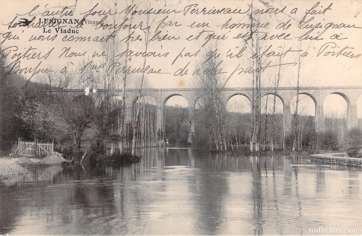 Cartoline: Postal de Lusignan: El Viaducto