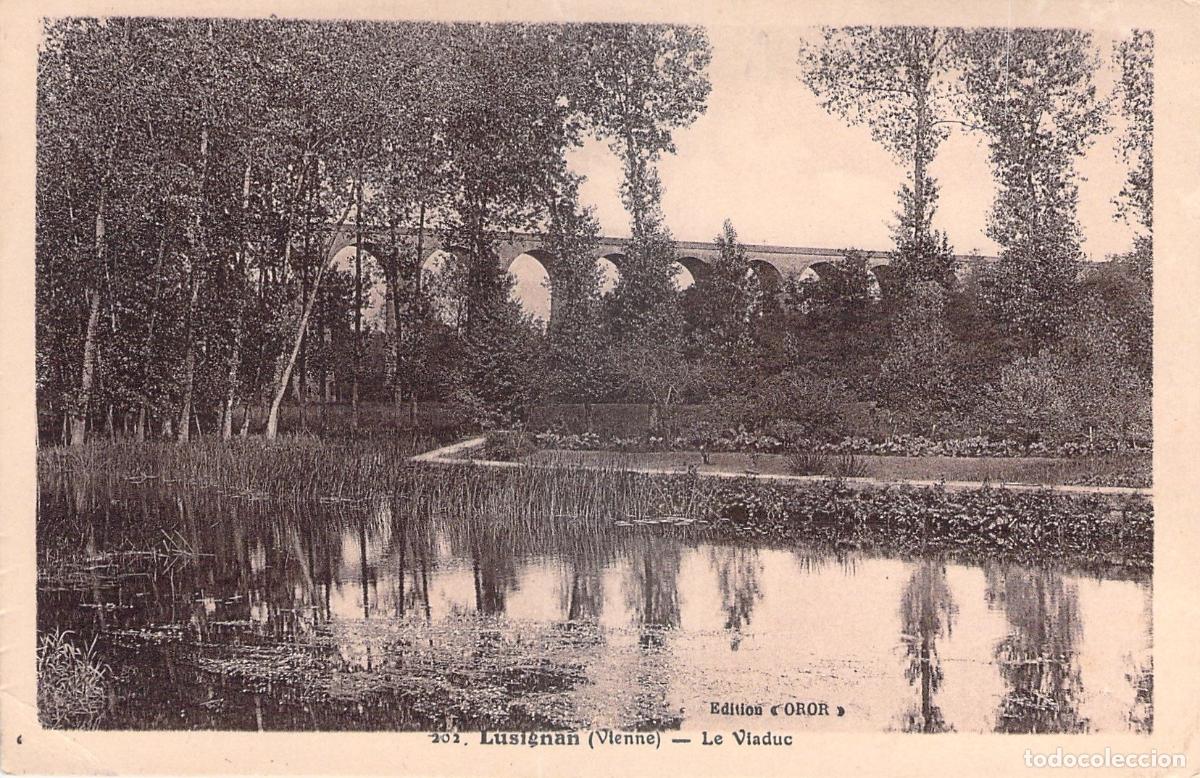 Cartoline: Postal de Lusignan: Vista del Viaducto