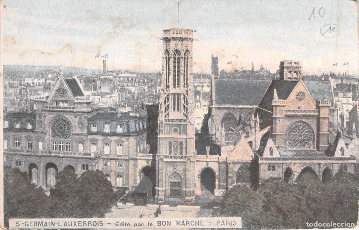 Postkarten: Postal de la iglesia Saint-Germain l'Auxerrois en Par&iacute;s