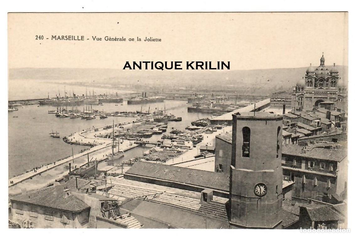Postales: FRANCE / MARSEILLE N&ordm; 240 VUE GENERALE DE LA JOLIETTE / SIN FRANQUEAR