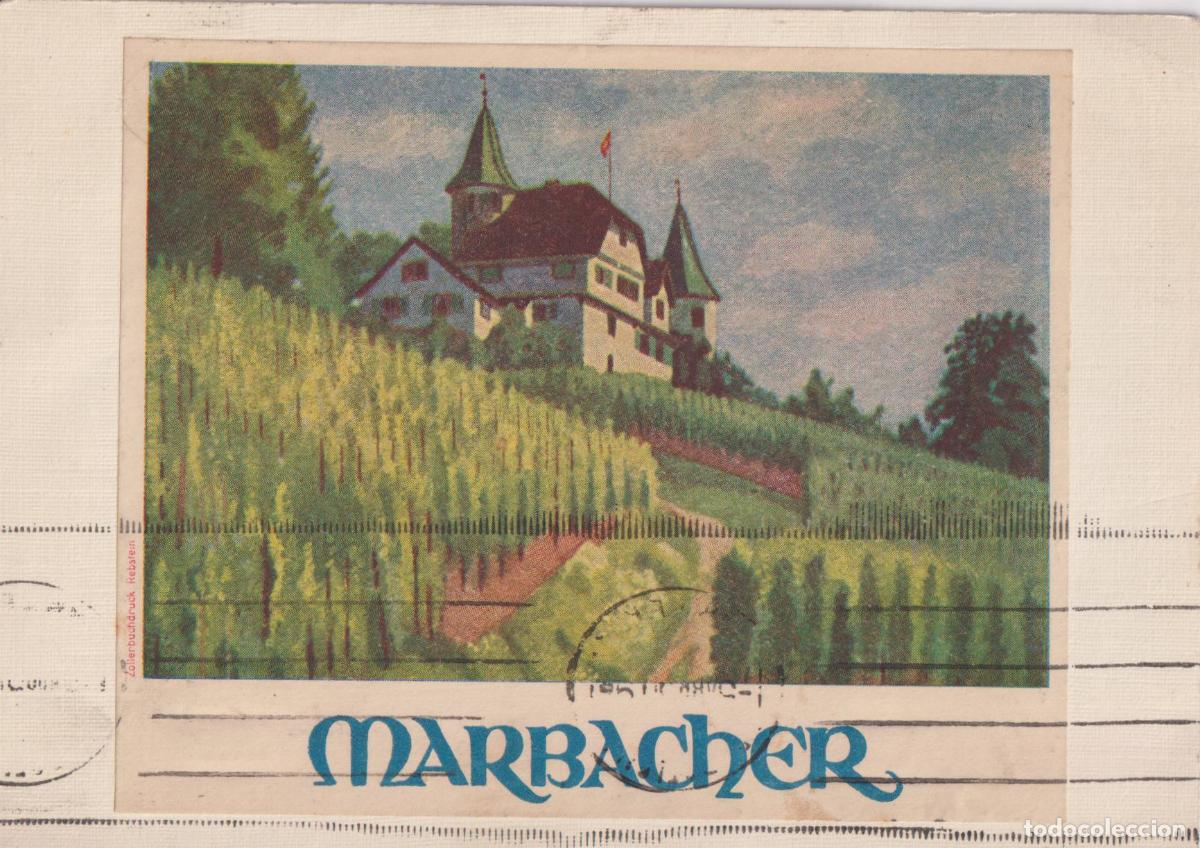 Postcards: SUIZA, SAN GALO, MARBACH,CASTILLO WEINSTEIN &ndash; CIRCULADA 1950