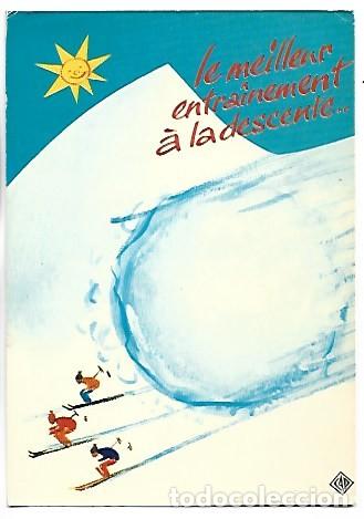 Postkarten: LE MEILLEUR ENTRAINEMENT A LA DESCENTE....