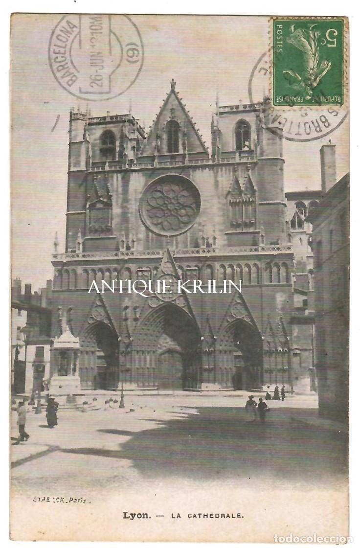 Cartoline: FRANCE / LYON / LA CATHEDRALE / EDITION STAERCK / FRANQUEADA