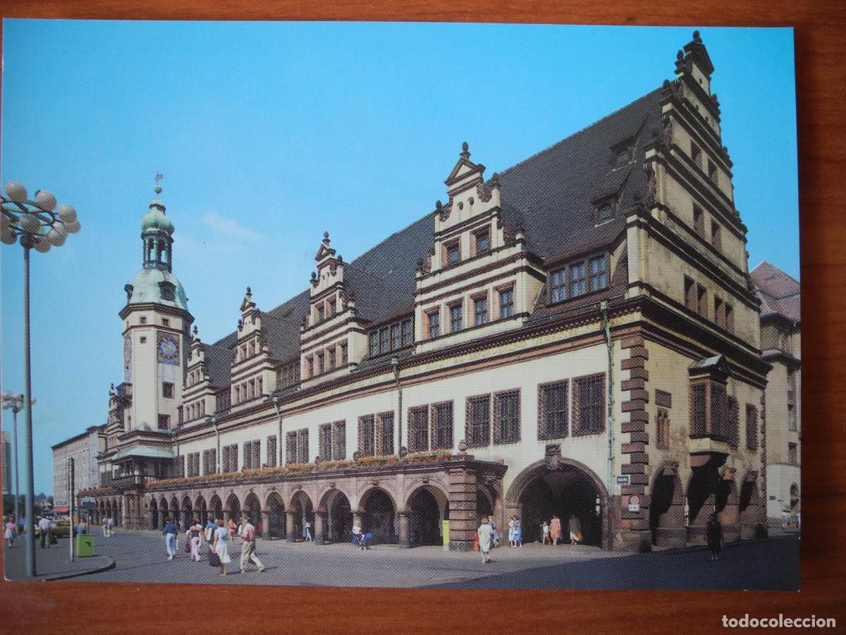Cartoline: Antiguo ayuntamiento de Leipzig. Nueva.