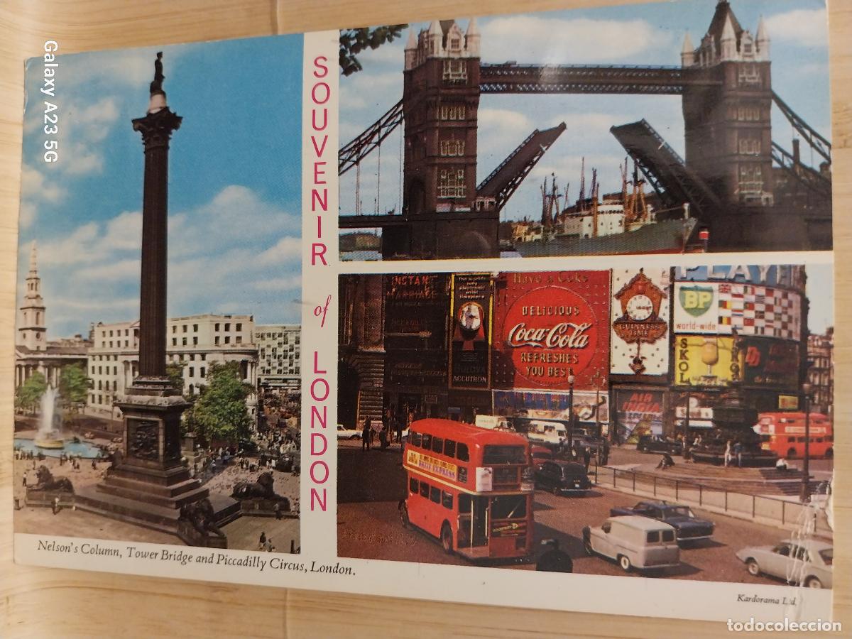 Postkarten: LONDON ED KARDORAMA KLV 25 ESCRITA REINO UNIDO LONDRES A&Ntilde;OS 60 70