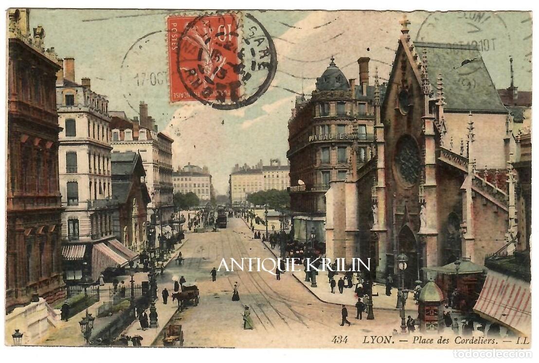 Cartoline: FRANCE / LYON N&ordm; 434 PLACE DES CORDELIERS / EDITION L.L. / FRANQUEADA