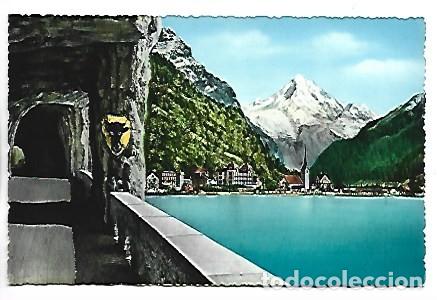Postkarten: AXENSTRASSE UND VIERWALDSTATTERSEE MIT FRUELEN UND BRISTENSTOCK.- LUCERNA / SUIZA