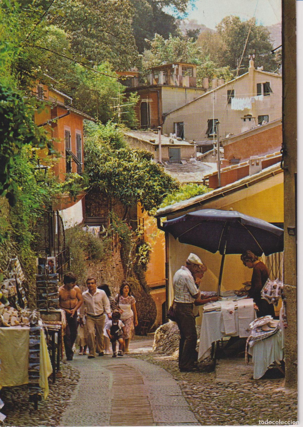 Postales: ITALIA, PORTOFINO, CALLE T&Iacute;PICA - A.PREDA N&ordm;3103 - CIRCULADA